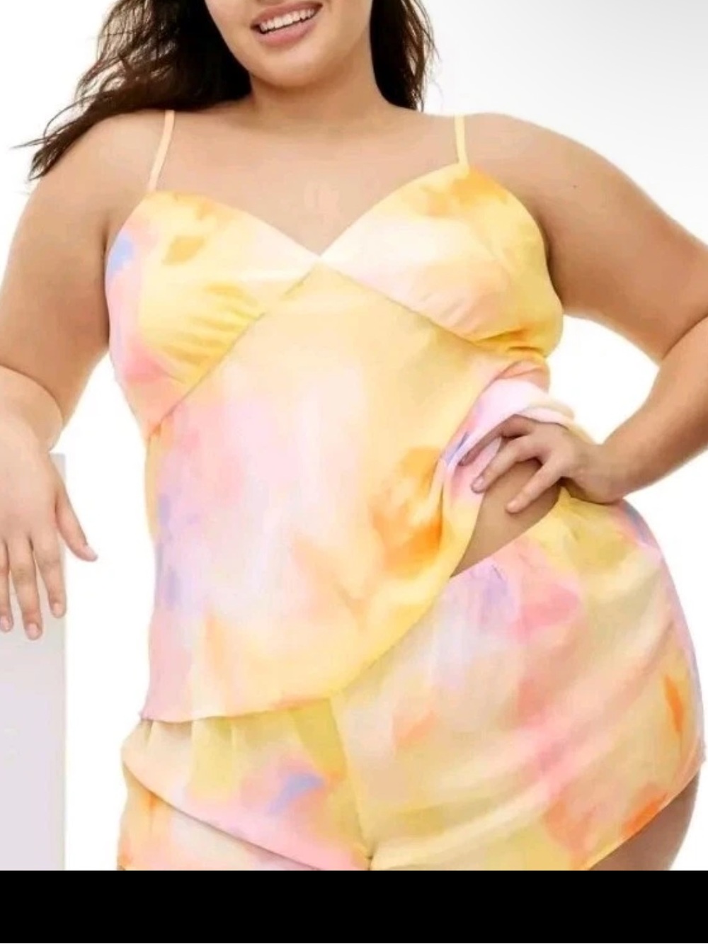 Diane Von Furstenberg Target Collab NWOT Sunset Cami And Shorts Sleep Set 2X